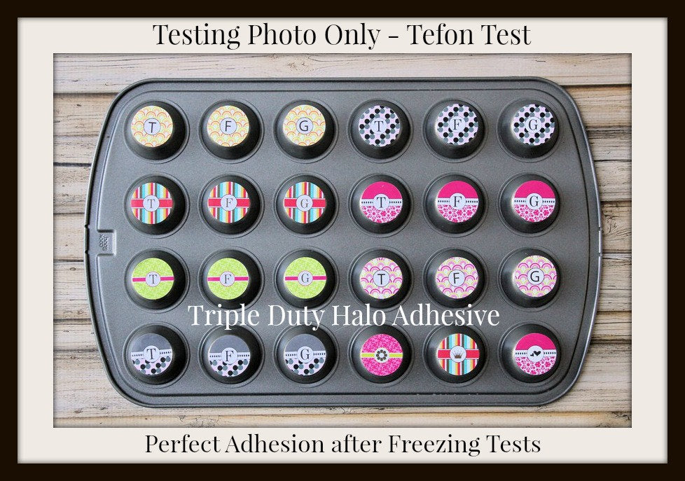 x60 0.47" (12mm) Sticky Solutions Double Sided Halo Adhesive Circles with 3M Adhesive. Ideal for Mini Wax Seals, Cabochon & Jewelry Making